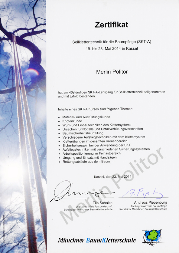 14 05 SKT-A Zertifikat-Merlin-Politor-72-dpi Zertifikat SKT Merlin Politor
