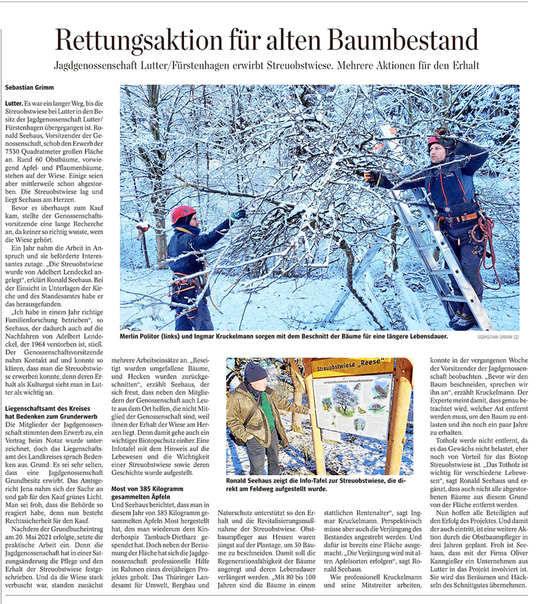 96dpi Artikel 22 12 29 Thüringische Landeszeitung Eichsfeld-72-dpi Merlin Politor Eichsfeld Zeitung
